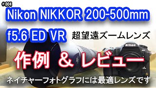 4 【 ニコン 200500mm f56 超望遠ズームレンズ 】 レンズレビュー（作例含む） [upl. by Lekcim]