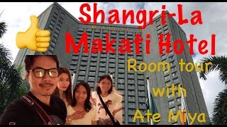 Makati ShangriLa Hotel  Room tour with Ate Miya [upl. by Ayin253]