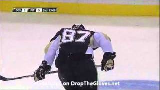 Chris Kunitz gives Sidney Crosby another concussion [upl. by Yednarb859]