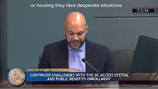 Joint Housing amp Health Committee HearingContinued Challenges with DCAS amp Public Benefits Enrollment [upl. by Broeker602]