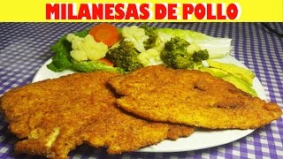 Como hacer Milanesas de Pollo  Chicken Milanesas [upl. by Rednael]