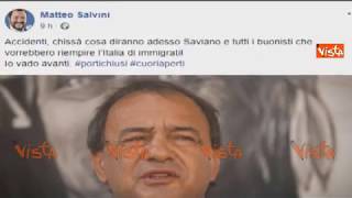 Fiorello e Salvini le reazioni allarresto del sindaco di Riace [upl. by Howlyn265]