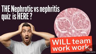 QUIZ ON NEPHROTIC VS NEPHRITIS FOR UG [upl. by Innob]