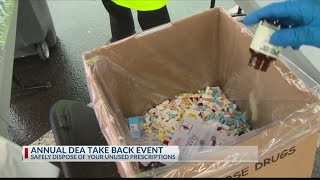 Safely dispose of unwanted prescriptions on DEA Take Back Day [upl. by Adnawyek]