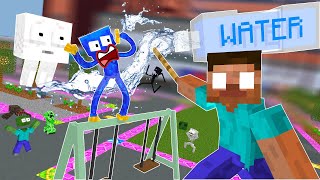 Monster School  Huggy Wuggy amp Bottle Flip Challenge  Minecraft Animation [upl. by Aloysius]