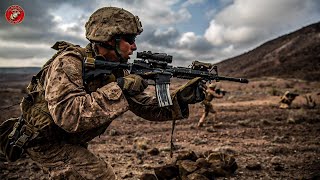 US Marines conduct joint training using M240B machine guns [upl. by Chavez]