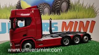 SCANIA R500 ampliroll Meiller rouge [upl. by Hpesojnhoj]