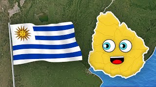 Uruguay  Geography amp Departments  Countries of the World [upl. by Nwahsor]