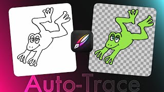 Vectornator Auto Trace How to Turn Procreate Drawings To Vector Graphics SVG [upl. by Mathi404]