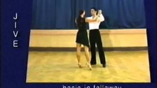 Jive dance steps 01 Basic in fallaway [upl. by Natanoj]