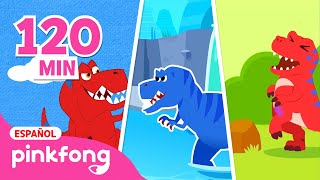 Los Mejores Cuentos y Canciones de Dinosaurios 🦖Jugando al Escondite  Pinkfong en español [upl. by Ahsiekram]