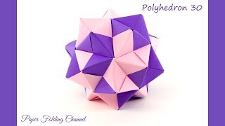 How to make 3D star Polyhedron 30 [upl. by Plossl365]