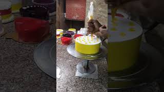 1kg pineapple cake homemade Bakery style 😱 food minivlog youtube cakedecorating shortvideo ❤️ [upl. by Sabsay466]