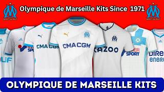 Olympique Marseille Football Club Evolution Jersey  History Jersey Football [upl. by Gertie]