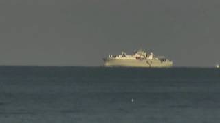 Cablelaying ship The Dependable off the Virginia Beach Oceanfront [upl. by Ozne851]