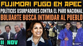 FUJIMORI FUGO EN APEC  DINA SE PRONUNCIA CONTRA EL PUEBLO  PARO NACIONAL VS NEOLIBERALISMO 11 NOV [upl. by Filippa]