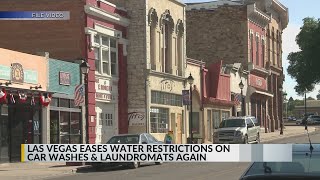 Las Vegas eases water restrictions on car washes and laundromats [upl. by Ollie329]