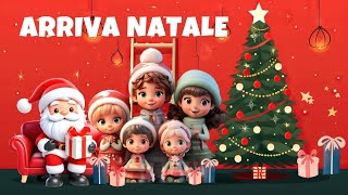 ARRIVA NATALE  Allegra canzone di Natale con testo per augurare un felice Natale a tutti [upl. by Agripina]