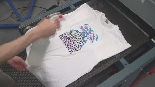 Screen Printing TShirts Understanding And Using Textile Scorch Out [upl. by Itsym397]