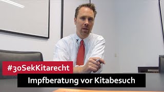 30SekKitarecht Folge 23  Masern Impfberatung vor Kitabesuch [upl. by Imefulo]