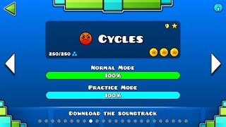 Cycles All Coins  Geometry Dash  PaoloTeran [upl. by Annwahsal]