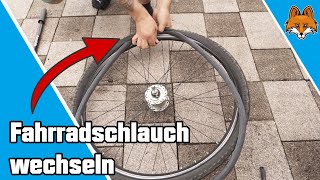 Fahrradschlauch wechseln  Anleitung vorne und hinten [upl. by Okoyik]