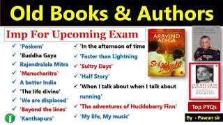 Old Books amp Authors  History  Important For All Exams  Books amp Author Top MCQs [upl. by Swiercz]