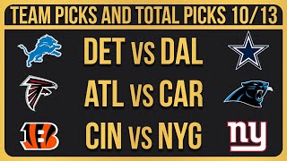 FREE NFL Picks Today 101324 NFL Week 6 Picks and Predictions [upl. by Llebyram853]