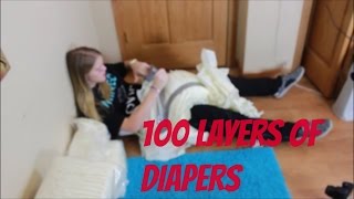 100 LAYERS OF DIAPERS 20 [upl. by Rutherfurd536]