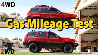 Gas Mileage Test  My 94 Grand Cherokee [upl. by Aikemit267]