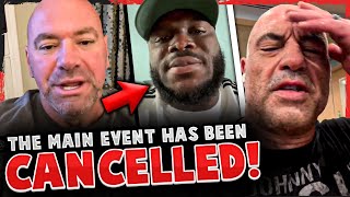 BREAKING UFC MAIN EVENT CANCELLED LAST MINUTE in Derrick Lewis vs Serghei Spivak Joe Rogan Izzy [upl. by Noxaj]