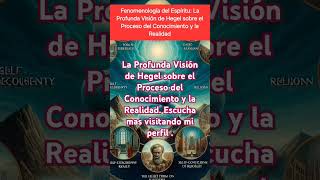 Fenomenología del Espíritu La Profunda Visión de Hegel sobre el Proceso del Conocimiento y la Real [upl. by Nibur]