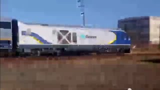 Amtrak Train 723 2016 Siemens Charger SC44 2100 series Capital Corridor at South 29th Street [upl. by Yila]