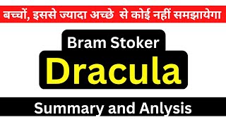 Dracula by Bram Stoker Summary amp Analysis in Hindi British Literature MA English Semester 2 [upl. by Rola]