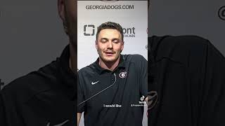 Beef between Stetson Bennett and Brett Thorson🤨 uga godawgs georgiafootball collegefootball [upl. by Jolie]