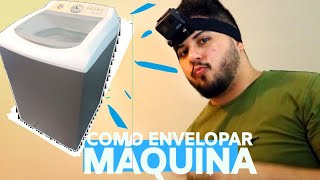 Como envelopar máquina de lavar  video passo a passo  Luan Dourado [upl. by Sternick926]