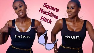 👙👀BRA HACK 13 FOR BIGGER BUST HIDE YOUR BRA FROM YOUR SQUARE NECKLINE amp STILL HAVE SUPPORT💥🏆 [upl. by Atived]