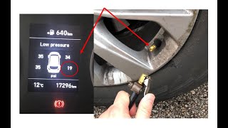 How To Inflate Car Tire With Gas Station Air Pump [upl. by Mazurek]