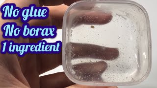 MUST WATCH REAL HOW TO MAKE THE BEST CLEAR SLIME WITHOUT GLUE WITHOUT BORAX EASY SLIME [upl. by Nilkoorb]