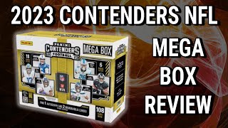 ROOKIE AUTO HUNT  2023 Panini Contenders NFL Mega Box Review [upl. by Ittak]