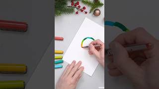 Bunte Weihnachtskarte  Merry colorful Christmas 🎄 handwriting christmas letteringgenerator [upl. by Bilbe]