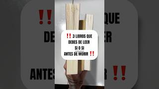 📚 3 LIBROS QUE DEBES DE LEER ANTES DE MORIR librosrecomendados estoicismo psicologia [upl. by Deeanne261]