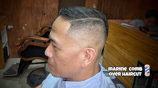 Marine comb over haircut [upl. by Annayram]