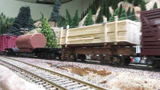 Great Northern Railway SP GS 4 daylight 4 8 4 freight at Hillyard [upl. by Auhsoj]