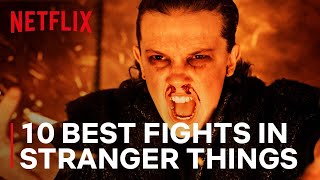 The Best Fights in STRANGER THINGS Seasons 13 [upl. by Chico42]