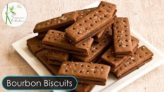 Chocolate Cream Biscuit Recipe Bourbon Biscuit  Homemade Chocolate Biscuit  The Terrace Kitchen [upl. by Eednim429]