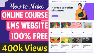 How to Create Online Course LMS Educational Website like Udemy with WordPress 2023  Tutor LMS [upl. by Eniluj]