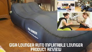 GIGA Lounger Inflatable Lounger Product Review [upl. by Binky]