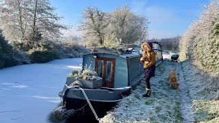 174 Surviving on My Narrowboat in Freezing Temperatures [upl. by Ilana152]