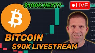 Bitcoin 90K Livestream  Insane All Time High Rally Live  AltMeme Requests Welcome [upl. by Oht906]